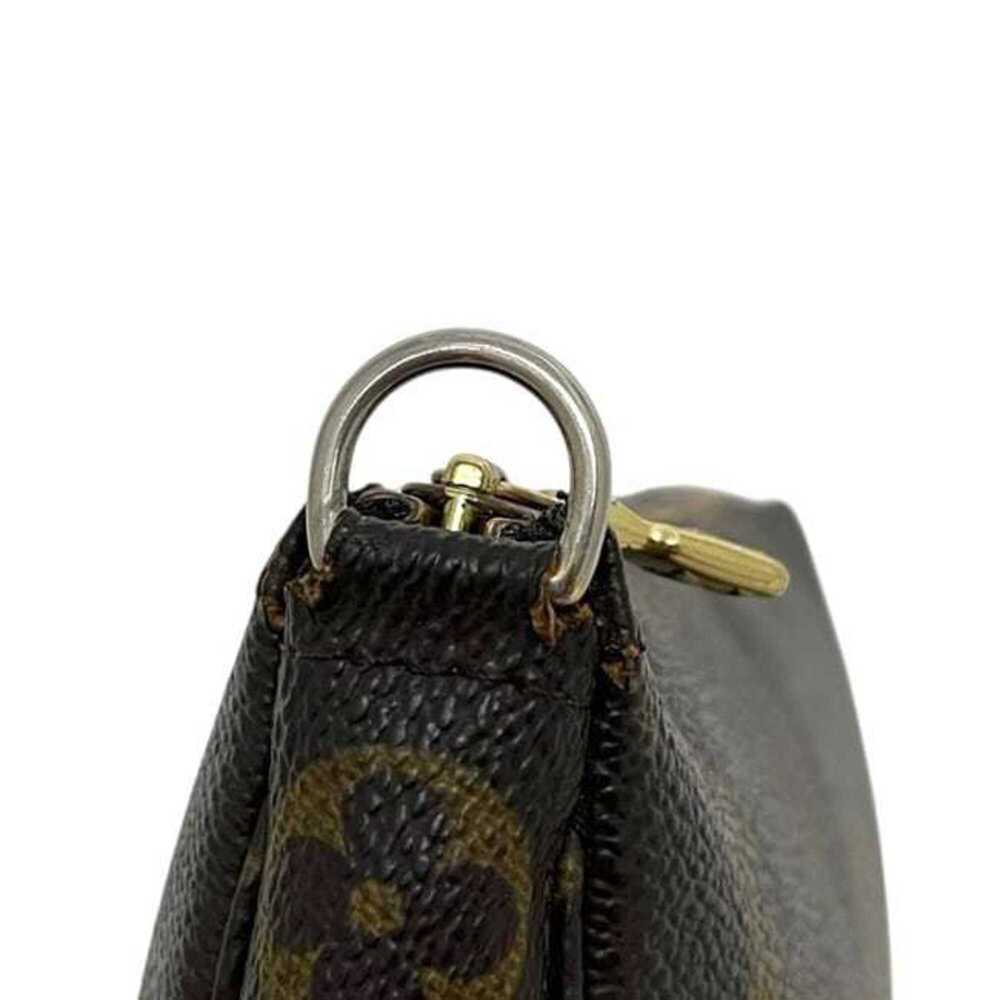 LOUIS VUITTON Authentic Brown Monogram Leather Pochette Pouch - Picture 8 of 11